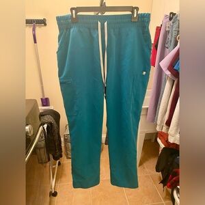 Figs Women’s Scrub Pants - High-Waisted Yola Skinny - Pacific Blue - Size LP